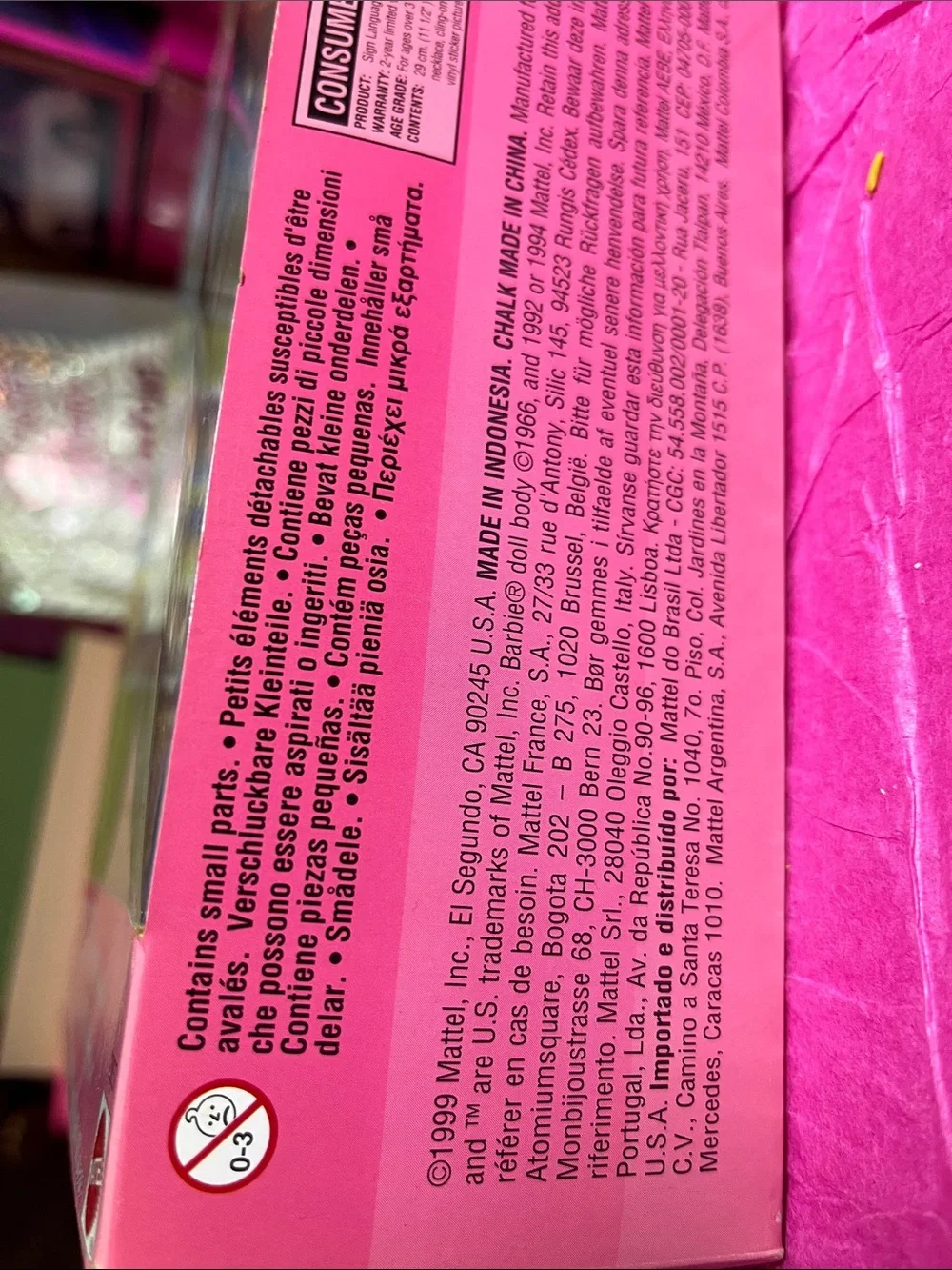 Barbie 1999 toys